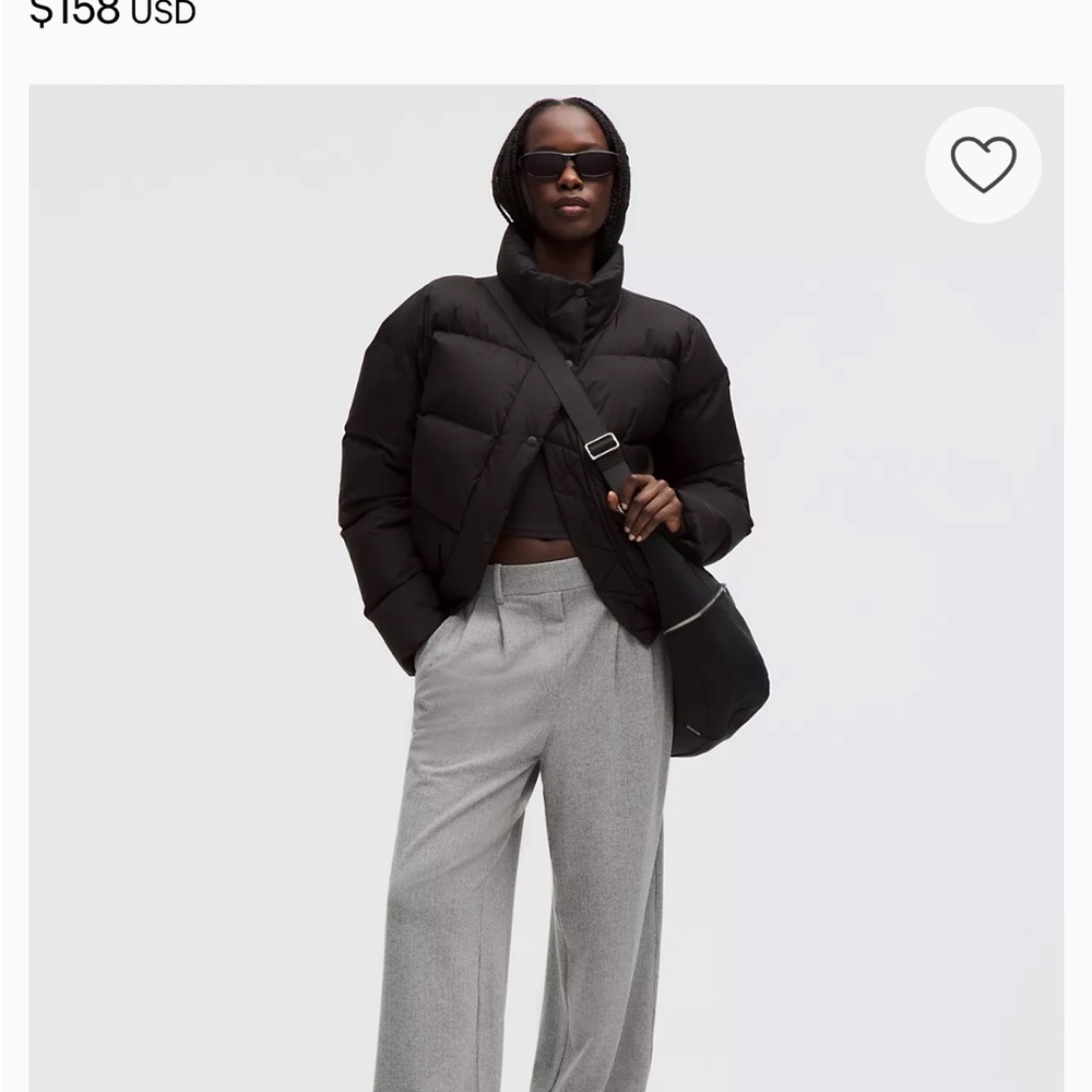 NWT Lululemon Daydrift high rise wide leg trouser herringbone size medium